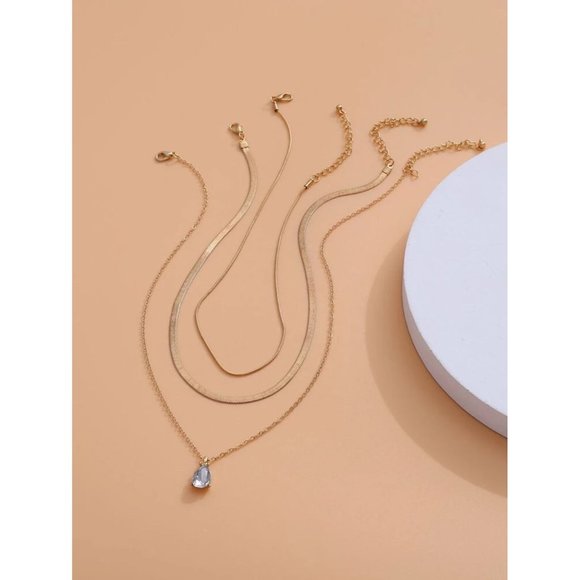 Gold Layered  Charm Necklace 2pcs - Picture 3 of 6